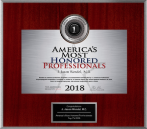 Americas Most Honored Professionals 2018 Dr. J. J. Wendel