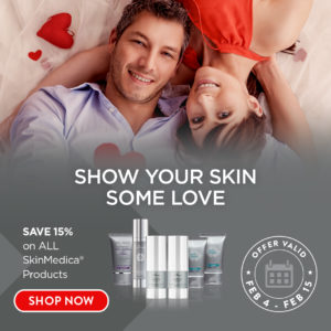 show your skin some love skinmedica feb 4 - feb 15 2019 graphic