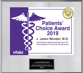 Patients' Choice Award 2019 Dr. J. J. Wendel