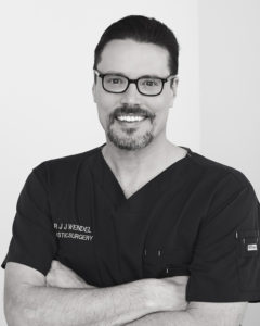 Dr. Jason Wendel black and white photo