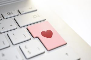 Heart "enter" key on keyboard