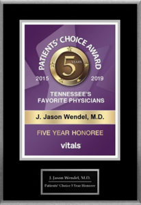 Five Year Honoree For Patient's Choice Award