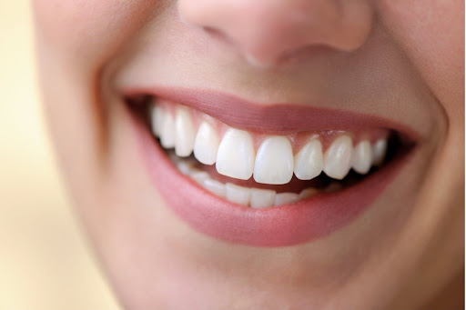 close up of woman smiling