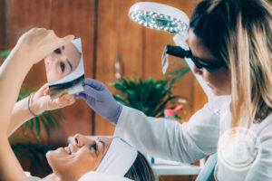 Eyelash lifting professional procedure